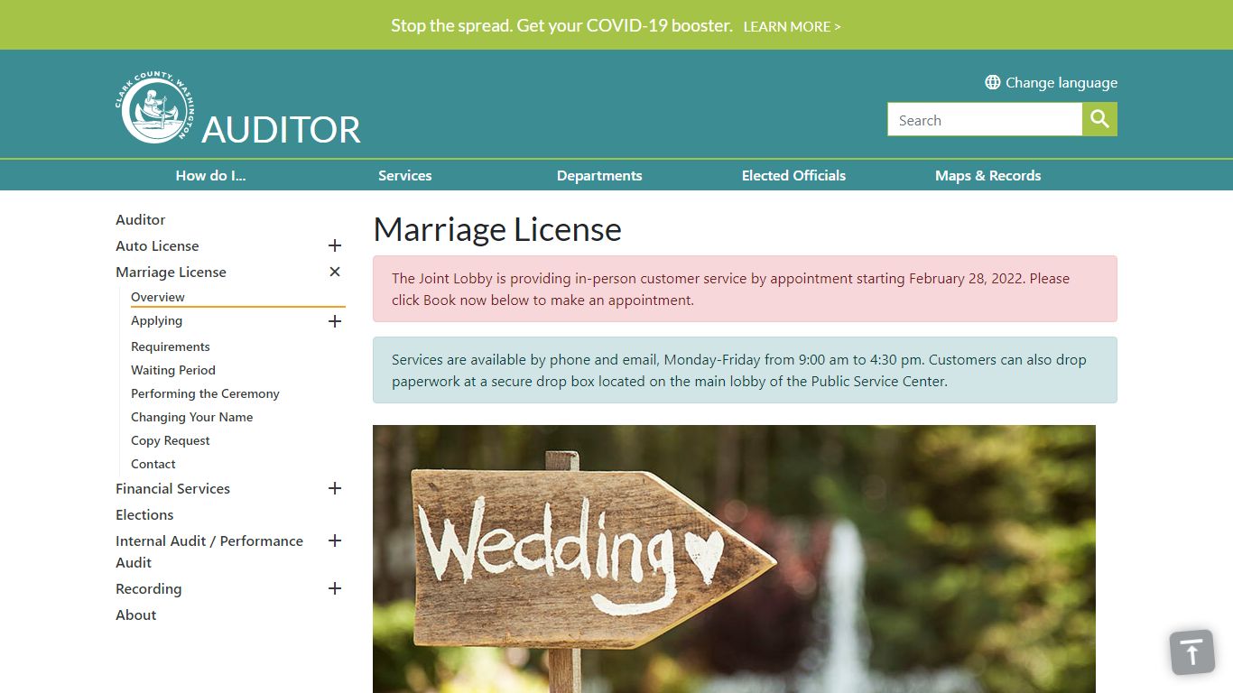 Marriage License | Clark County